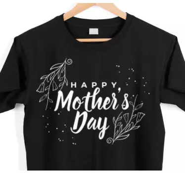 Muttertag t shirt mit motiv für einen glücklichen tag - TenStickers