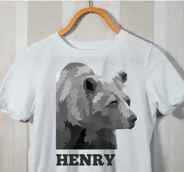 Original t shirt bärenumriss mit namen - TenStickers