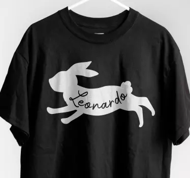 Original T Shirt laufhase mit namen - TenStickers