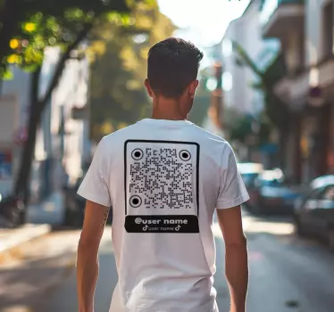 Original T Shirt TikTok QR-Code - TenStickers