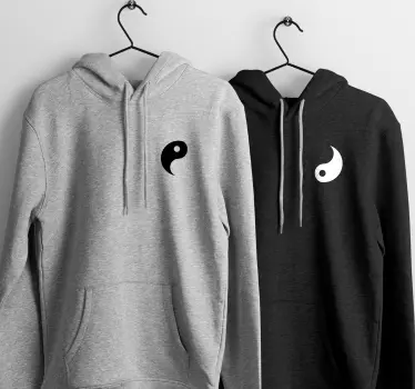 Yin und Yang Partner Pullover - TenStickers