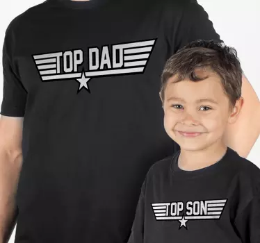 Vater Sohn T Shirt Top Dad Top Son - TenStickers