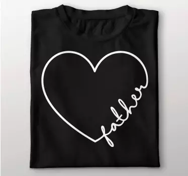 Vater Sohn T Shirt Vater Herz - TenStickers