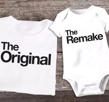Vater Sohn T Shirt Original und Remake - TenStickers