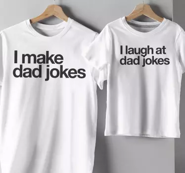 Vater Sohn T Shirt Papa witze - TenStickers