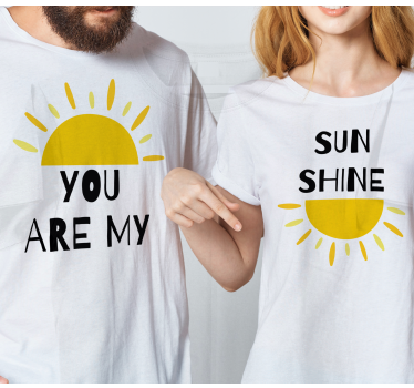 Partner T Shirts Du bist mein Sonnenschein - TenStickers