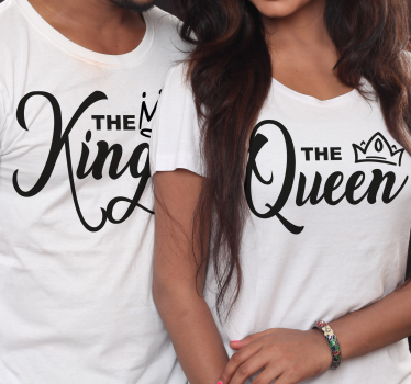 Partner T Shirts King and Queen - TenStickers