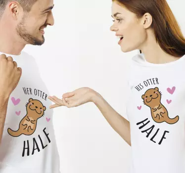 Partner T Shirt Otter Design - TenStickers