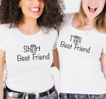 Pärchen t shirts beste freunde duo - TenStickers