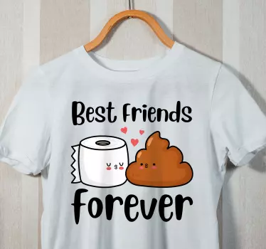 Pärchen t shirts beste freunde fürs leben - TenStickers