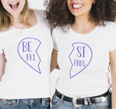 Pärchen t shirts beste freunde passende shirts - TenStickers