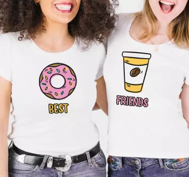 Pärchen t shirts beste freunde thema - TenStickers