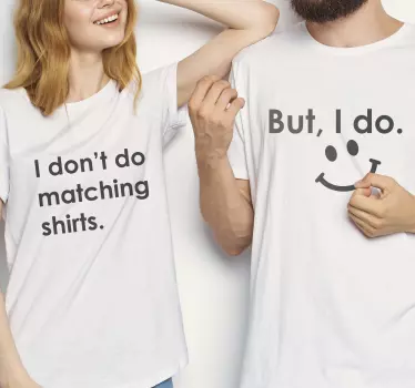 Pärchen t shirts einzigartige paar shirts - TenStickers