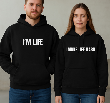 Pärchen t shirts ich mache das leben schwer - TenStickers
