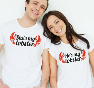 Pärchen t-shirts im hummerdesign - TenStickers