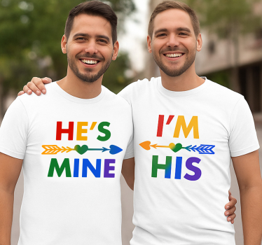 Pärchen t shirts lgtb "er gehört mir" - TenStickers