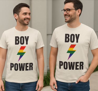Pärchen t shirts lgbt jungs power - TenStickers