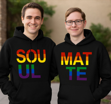 Pärchen t shirts lgbt seelenverwandte - TenStickers