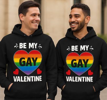 Pärchen t shirts lgbt sei mein schwuler valentin - TenStickers