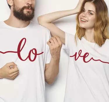 Pärchen T Shirts liebe ausdruck kleidung - TenStickers