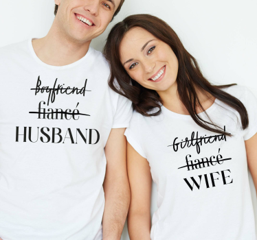 Pärchen T Shirts ehemann und ehefrau - TenStickers