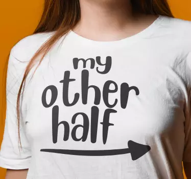 Pärchen t shirts mein anderer teil - TenStickers