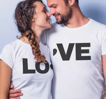 Pärchen t shirts süße paar liebe - TenStickers