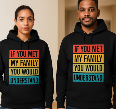 Pärchen t shirts trefft meine familie und versteht - TenStickers