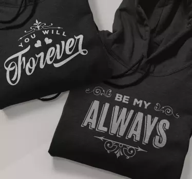 Forever und Always Partner Pullover - TenStickers