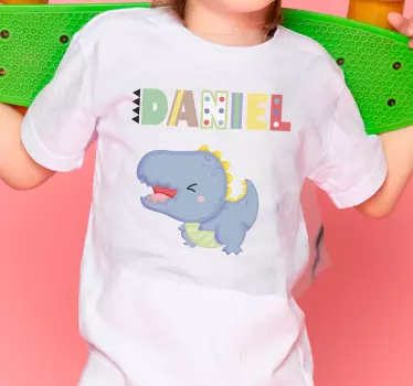 T-shirt baby dinosaurier namensdesign - TenStickers