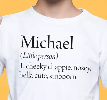 T-shirt baby für kleine persönlichkeiten - TenStickers