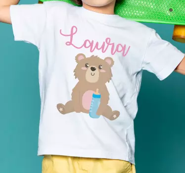 T-shirt baby süßer bär mit flasche - TenStickers