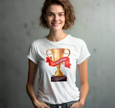 T-Shirt die Beste Mama Trophäe für Muttertag - TenStickers