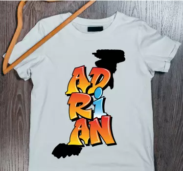 T-shirt mit namen adrian design - TenStickers