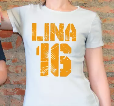 T-shirt mit namen mutiges personalisiertes shirt - TenStickers