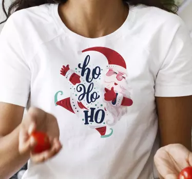 Lachender Weihnachtsmann Weihnachts T Shirt - TenStickers