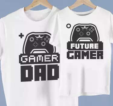Vater Sohn T Shirt Gamer dad Son - TenStickers