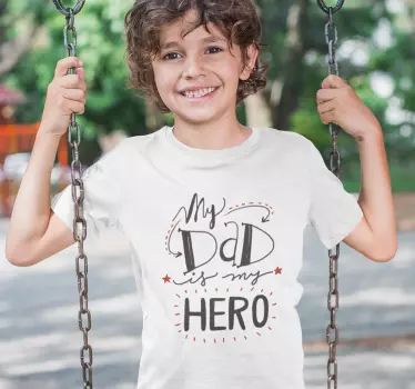 Vater und sohn t shirts mein held papa - TenStickers