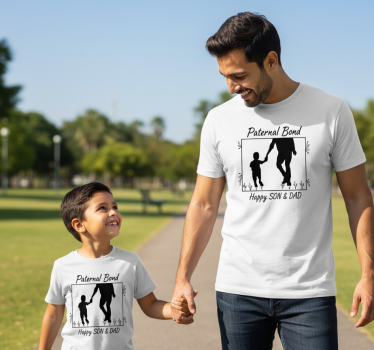 Vater und sohn t shirts paternal bond shirt - TenStickers