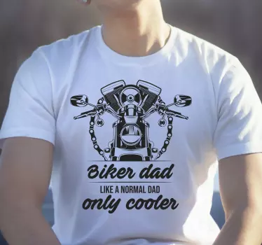 T Shirt Vatertag Biker Dad - TenStickers