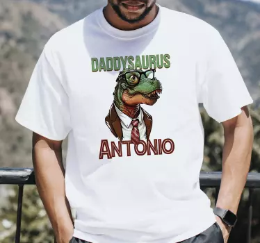 T Shirt Vatertag Daddysaurus mit Namen - TenStickers