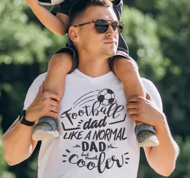 T Shirt Vatertag Fußball Papa - TenStickers