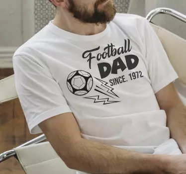T Shirt Vatertag Football Dad - TenStickers