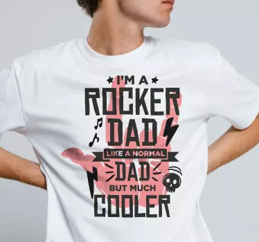 T Shirt Vatertag Rocker Dad - TenStickers