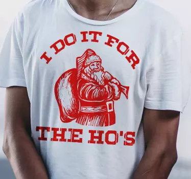 Weihnacht T Shirt humorvoller weihnachtsmann - TenStickers