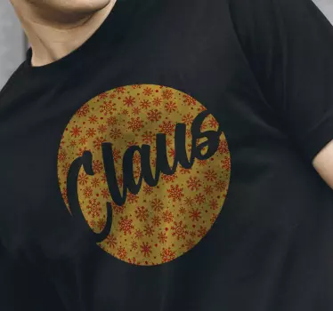 Weihnacht t shirt mit festlichem claus muster - TenStickers