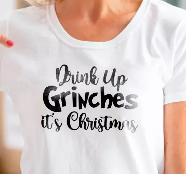 Weihnacht t shirt mit grinch-motiv - TenStickers