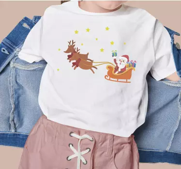 Weihnacht t shirt santa's schlittenfahrt - TenStickers