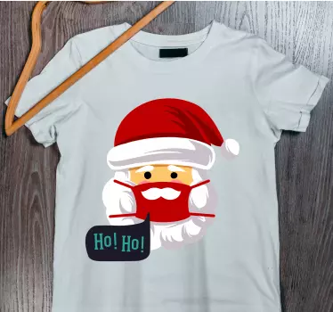 Weihnacht t shirt weihnachtsmann mit maske - TenStickers