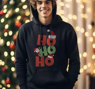 "Ho Ho Ho" Weihnachtspullover - TenStickers